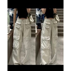 Celana Cargo Wide Leg Wanita Premium